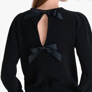 Vineyard Vines Jet Black Bow Back Sweater